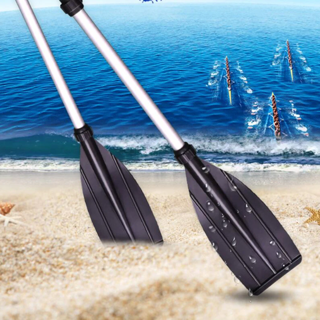 2 Pack Marine Boat Kayak Paddle Oars Aluminum Alloy Detachable Single,Board Kayak Boat Stand Up Paddle for Surfing Surfboard