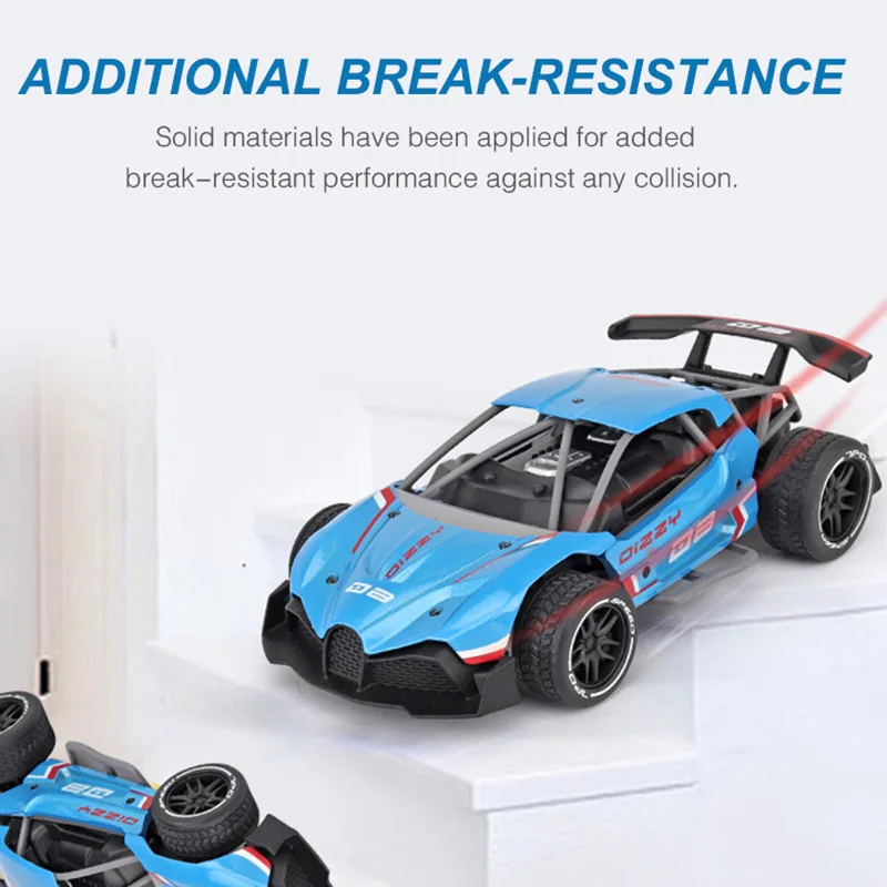 High-speed Drift Remote Control Car Alloy Shell Anti-Crash 1:16 Scale 20Mins Flight Time 80M Control Distance RC Racing Car Toy