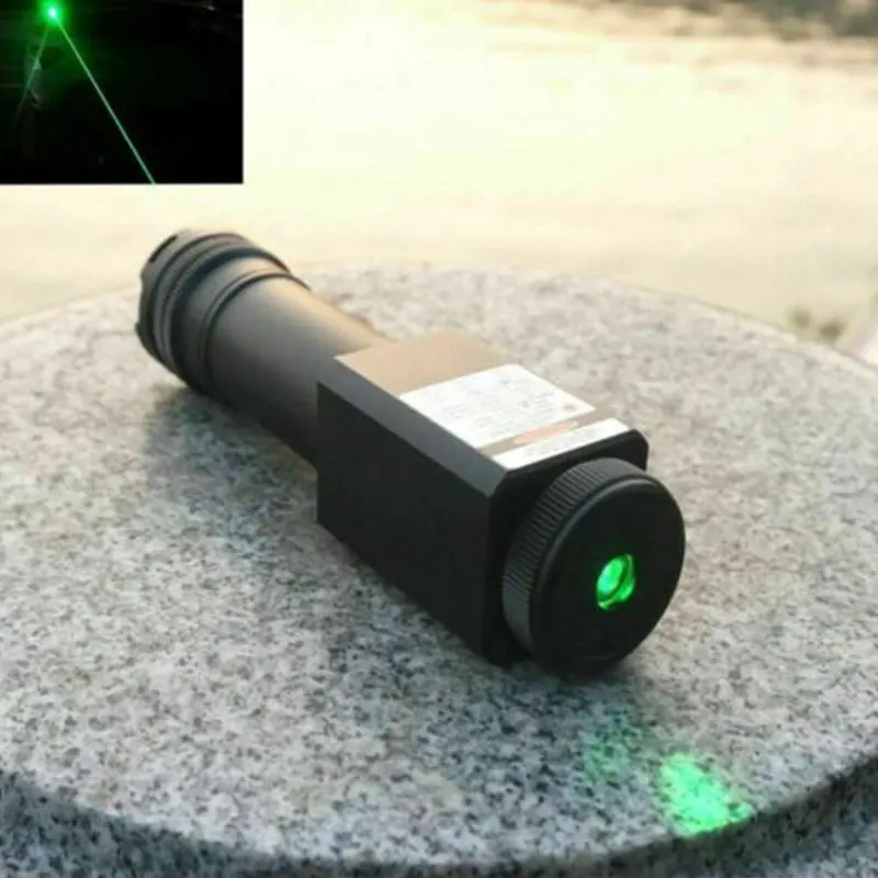 

Square Head 515nm 520nm 5mw Green Laser Pointer Focusable Waterproof Torch