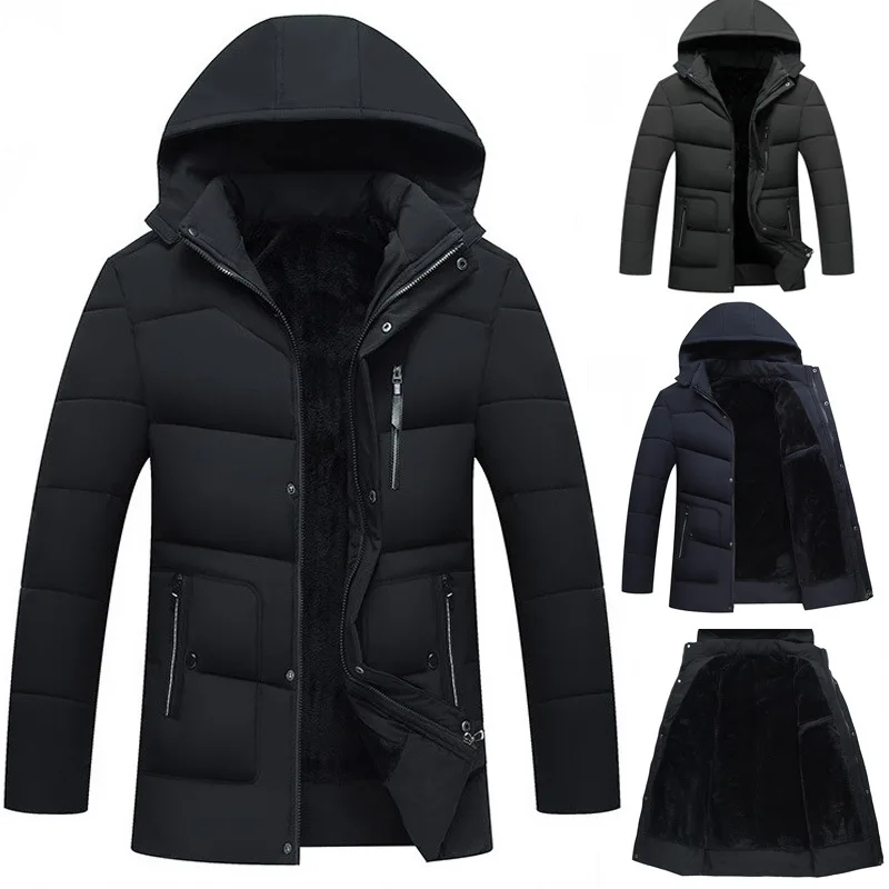 MRMT 2024 Brand Men\'s Jackets Cotton Padded Clothes Warm Overcoat for Male Padded Jacket Hooded Outer Wear Clothing Garment