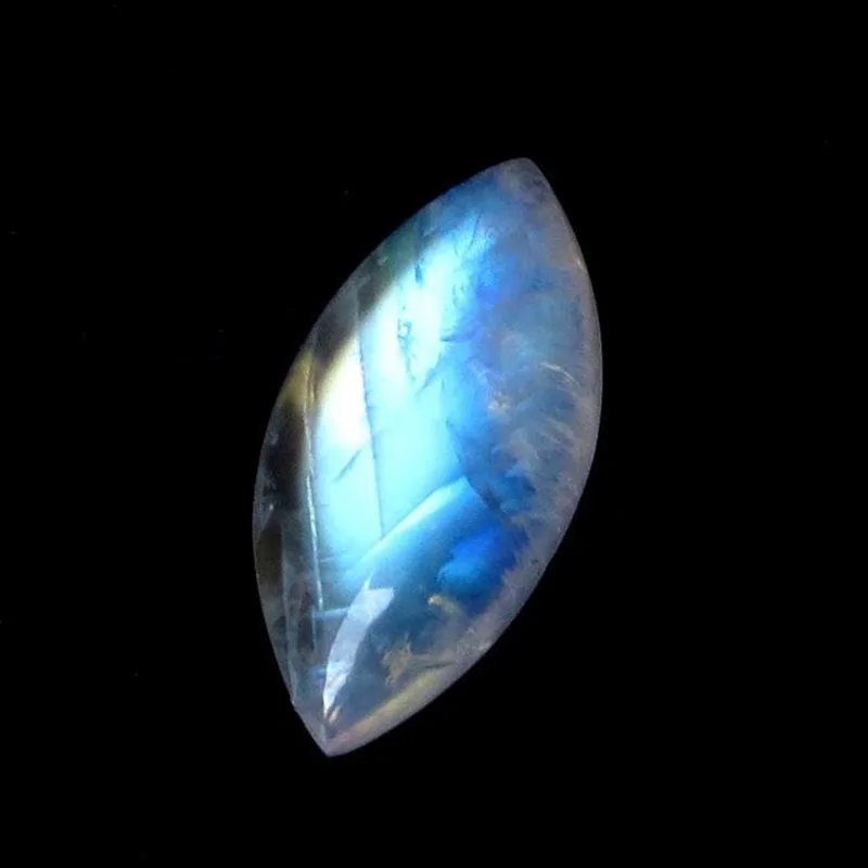 

Lot Natural Rainbow Moonstone 3X6 mm Marquise Cabochon Loose Gemstone