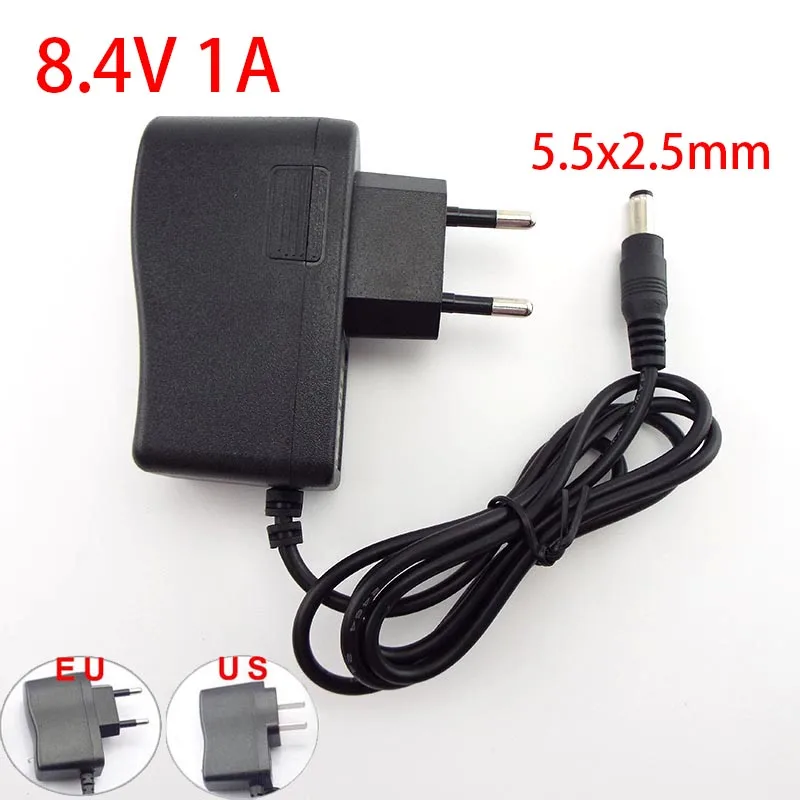 AC 100-240V DC 4.2V 8.4V 12.6V 16.8V 1A 1000MA Power Supply Adapter 8.4 12.6 16.8 V Volt Charger for 18650 Lithium Battery U26 V