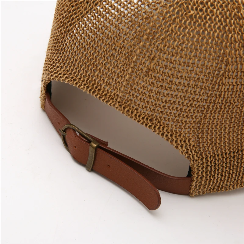 2021 New Straw Hat Woman Outdoor Casual Sun Hats Sunscreen Summer Baseball Cap adjustable Fashion Solid color Anti-UV cap