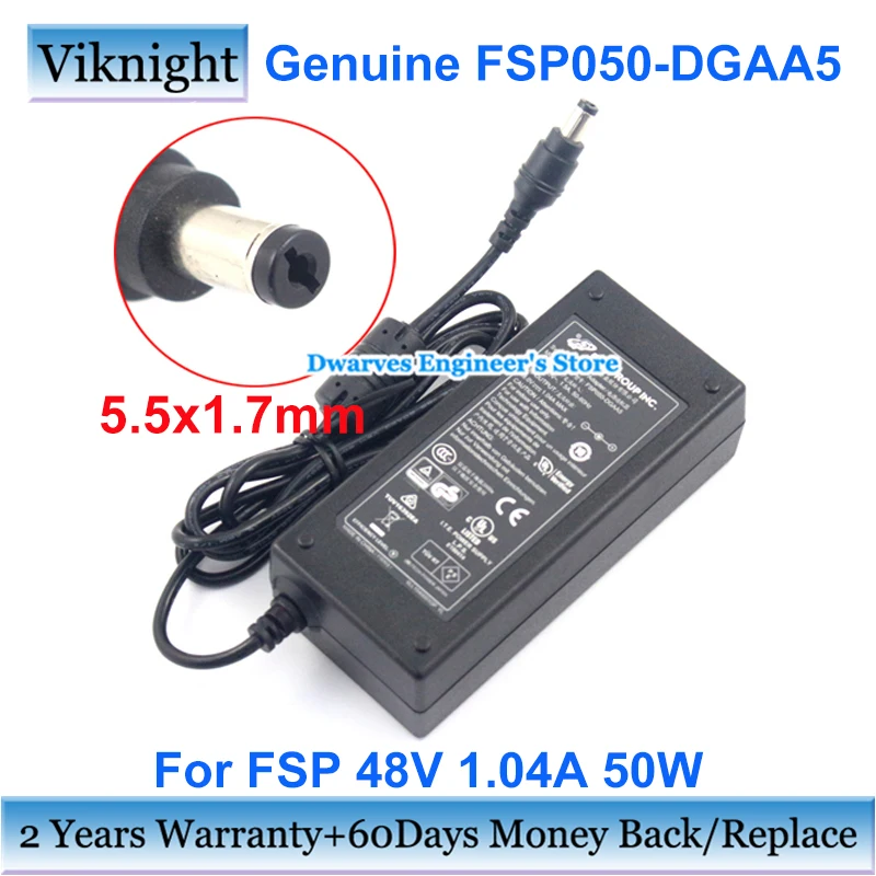 

Genuine FSP 48V 1.04A 50W Switching Power Adapter FSP050-DGAA5 POE NVR Ac Adapter For Lorex DNR204P1 for Q-see 48 VDC Charger