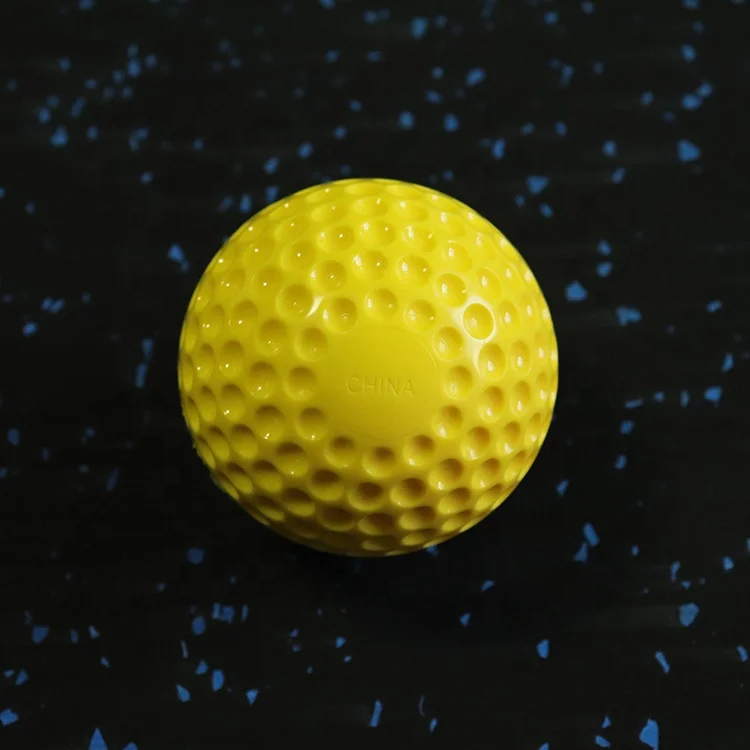 Dimpled Cover PU Material Custom Baseball Ball for Pitching Machine