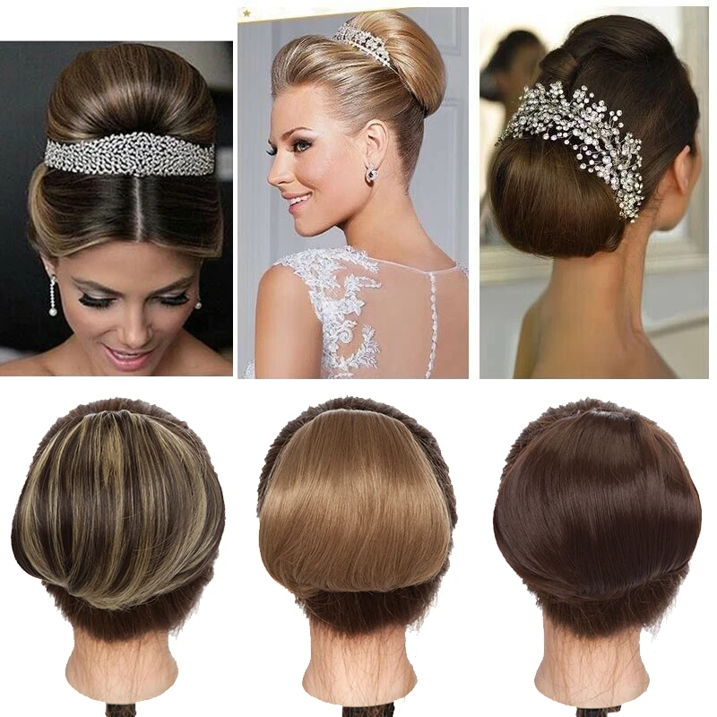 BENEHAIR syntetyczne gumki do włosów kok klips do przedłużania włosów do przedłużania włosów Updo pączek Chignon sznurkiem kobiety Chignon sztuczne