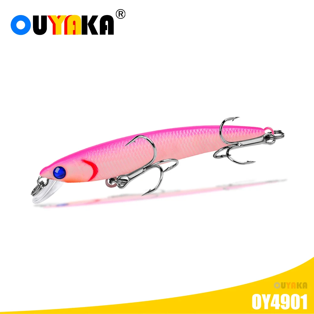 

Minnow Fishing Accessories Lure Wobblers Baits 4.6g 75mm Sinking Isca Artificial Equipment Pesca Trolling Pike fish Goods Leurre