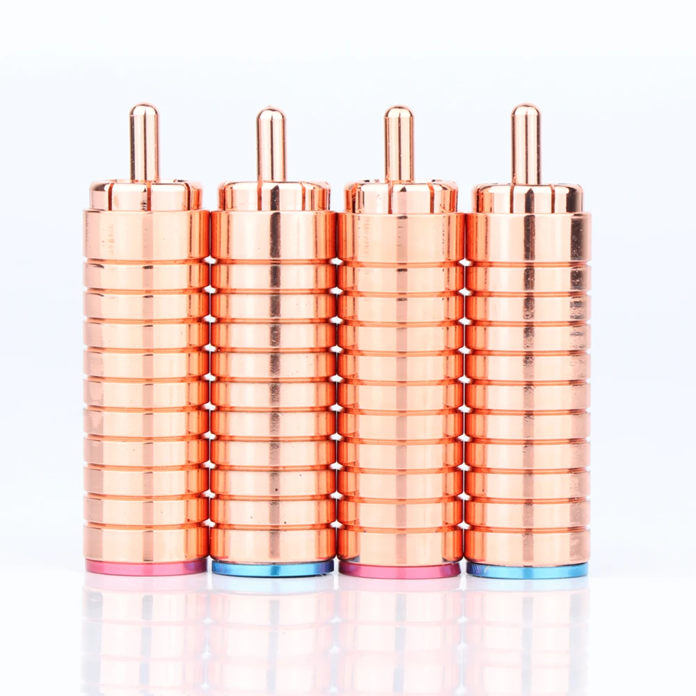 Messing mit verkupfertem RCA-Stecker, Audio-Löten, 8 mm RCA-Stecker, Audio-Phono-Kabel, RCA-Stecker – Detail 10