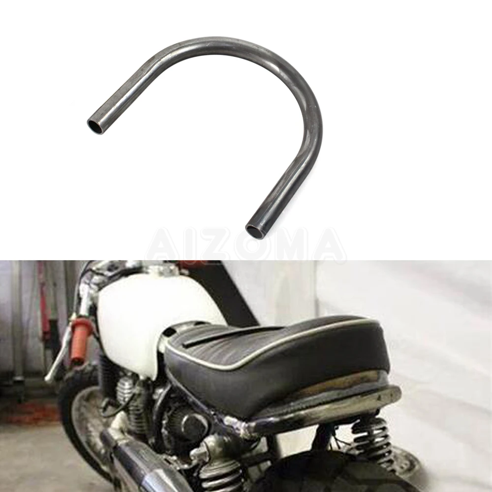 Steel Cafe Racer 7/8\'\' Tube Rear Seat Frame Hoop Brat Style Loop Universal For Harley Yamaha Honda Suzuki Kawasaki Ducati BMW