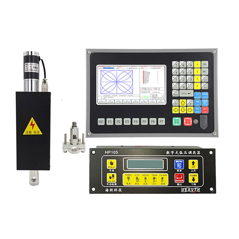 

New Thc Plasma Controller F2100c/ Hp105 Cutting Torch Height Controller + Lifter Jykb-100-dc24v For Plasma Cutting Machine