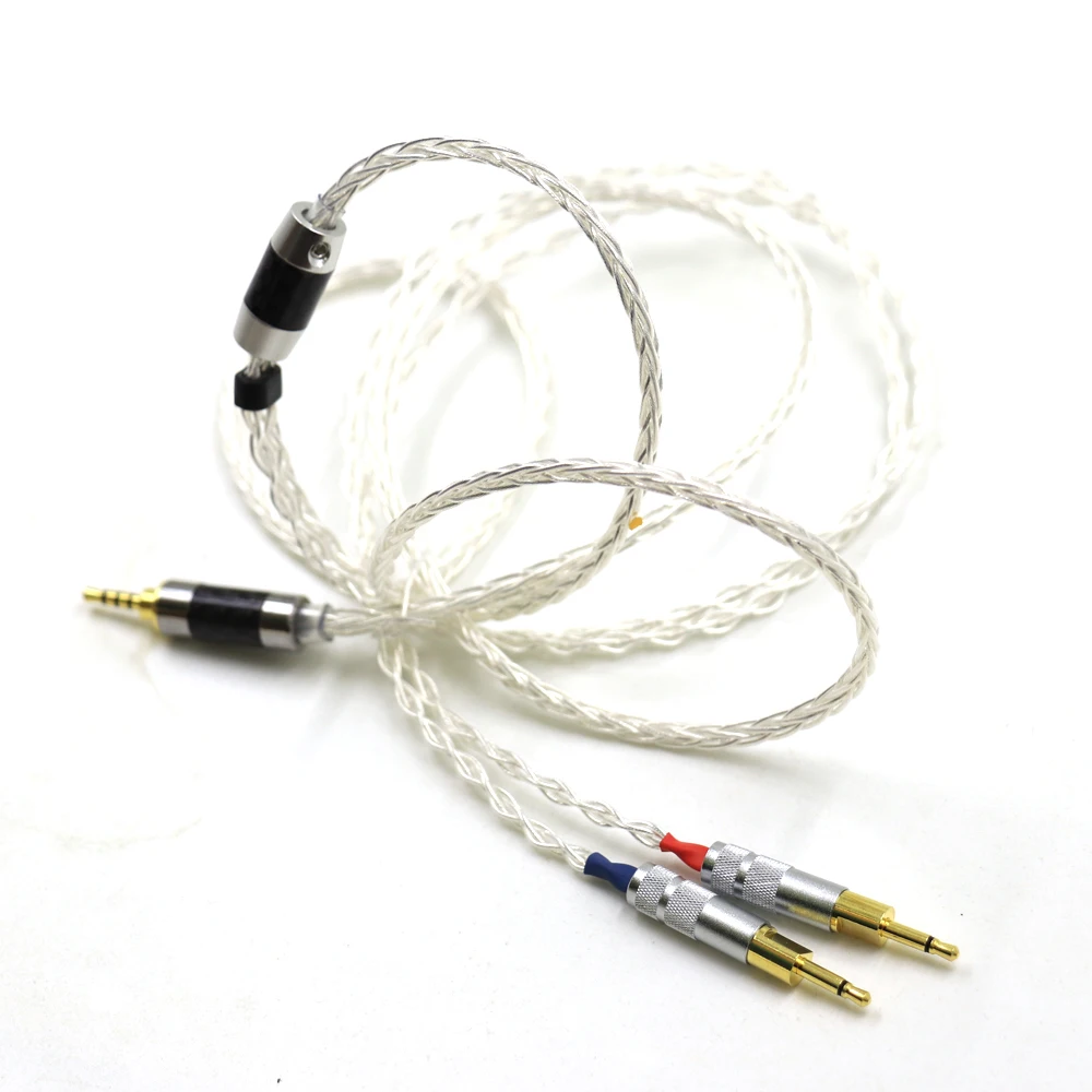 Haldane HIFI SilverComet Cao Cấp Đài Loan 7N Litz Cord OCC Tai Nghe Nhét Tai Thay Thế Cáp Nâng Cấp Cho Tai Nghe Sennheiser HD700 HD Tai Nghe 700 tai Nghe Chụp Tai