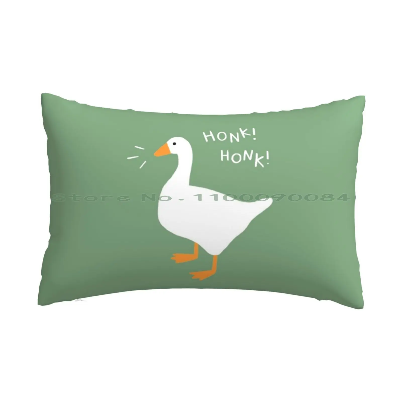 Honk Honk Goose Pillow Case 20x30 50*75 Sofa Bedroom Crested Eyelash Geckos Reptile Lizard Long Rectangle Pillowcover Home