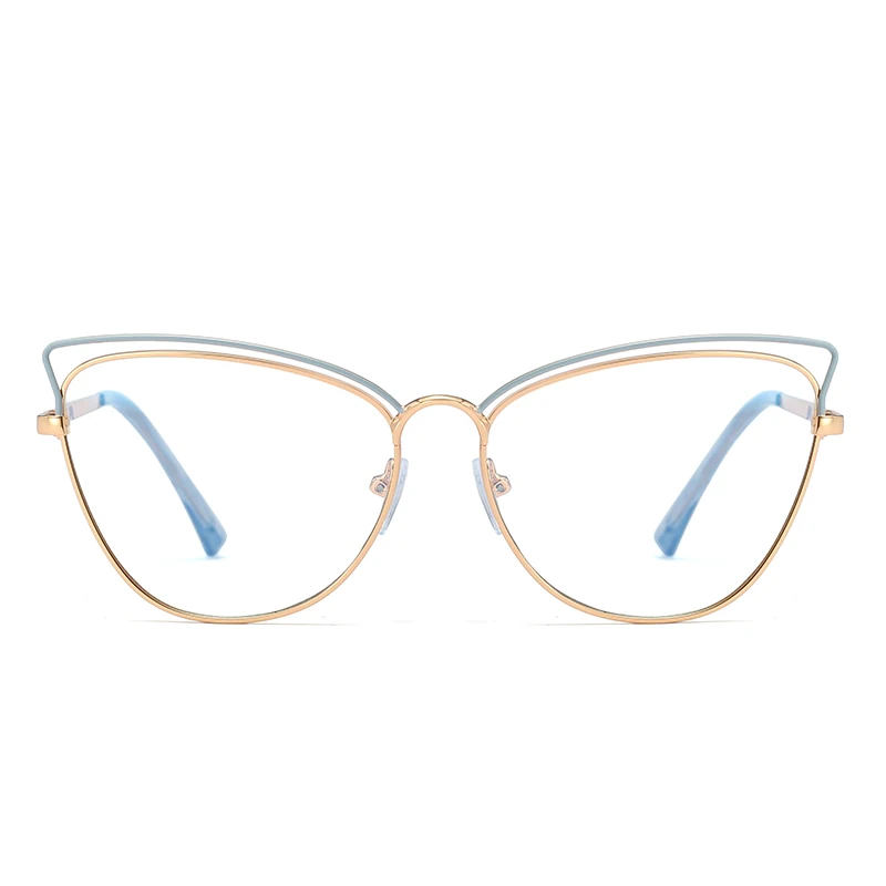 

Kanspace Women Eyeglasses Myopia Optical Prescription Glasses Fashion Cat Eye Blue Light Blocking Computer Spectacles 95817