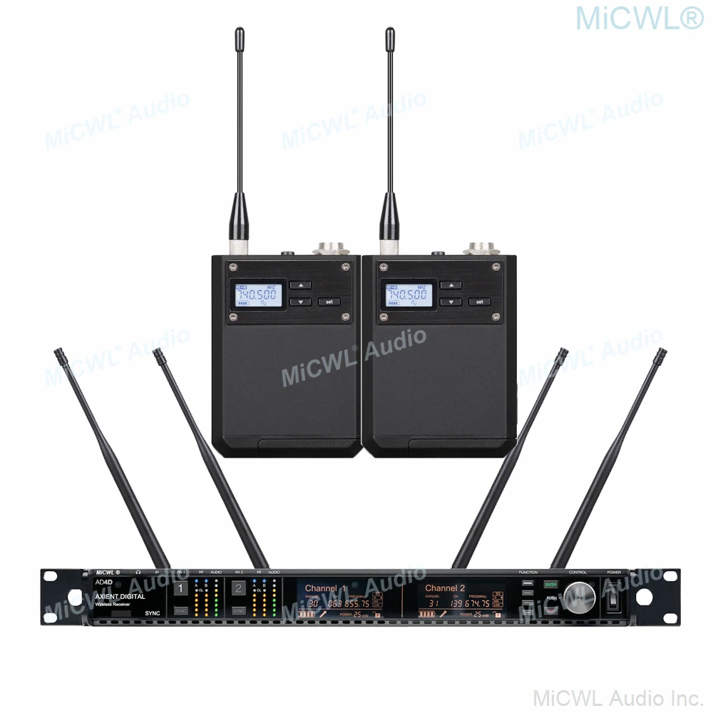 برو AD4D الرقمية اللاسلكية ميكروفون ULXD4 ثنائي القناة التنوع الحقيقي AD2 KSM8 يده سماعة التلبيب Mircrofone 4 هوائي