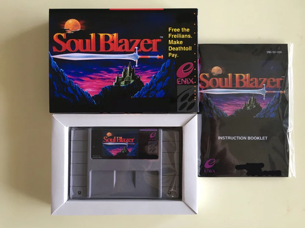 

16Bit Games ** Soul Blazer ( USA Version!! Box+Manual+Cartridge!! )