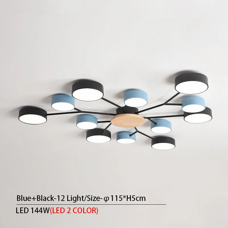 Houten plafondlamp Grijze metalen lampenkappen voor slaapkamer Woonkamer kinderkamerlamp Binnenhuis inbouw plafondlamp