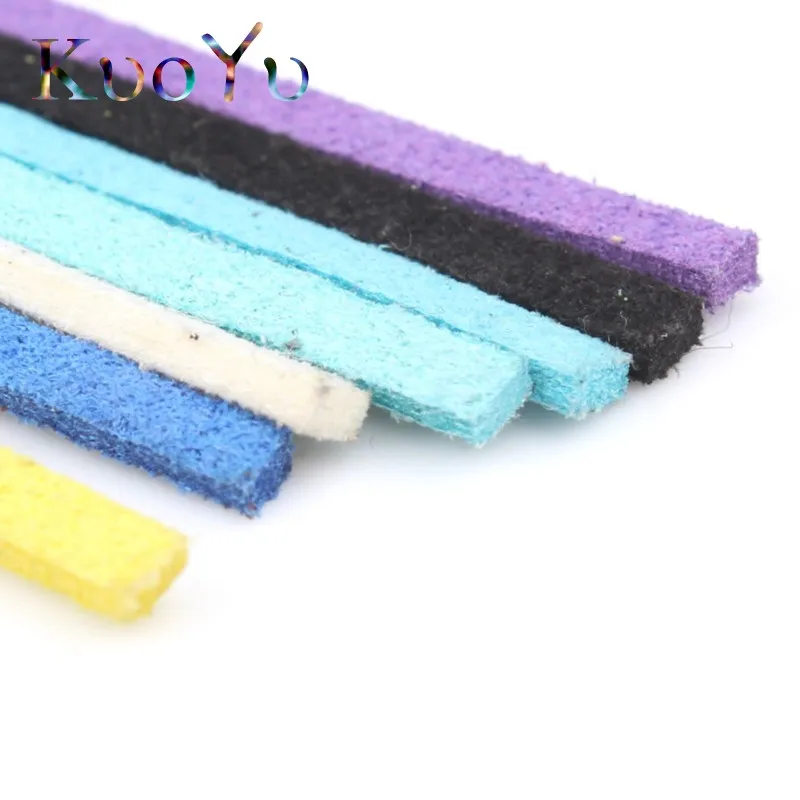 5m/lot Faux Suede Cord Korean Velvet Rope Thread String Cords Fit Craft Necklace Bracelet For Jewelry Making Findings 10Colors
