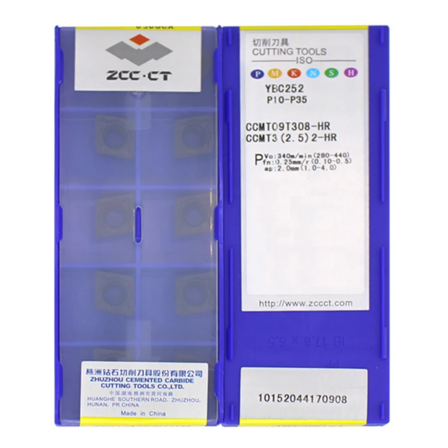 ZCC.CT CCMT09T304 CCMT09T308 CCMT120408 CCMT120412-HR YBC252 Carbide Insert CCMT Inserts