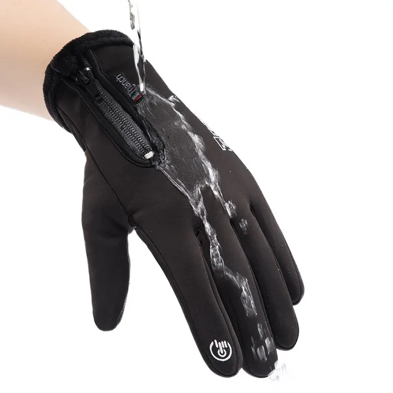 Motorcycle Gloves Racing Moto Motorbike Motocross Riding Glove Motorcycle Winter Plus velvet Warm Thermal Full Finger Waterproof