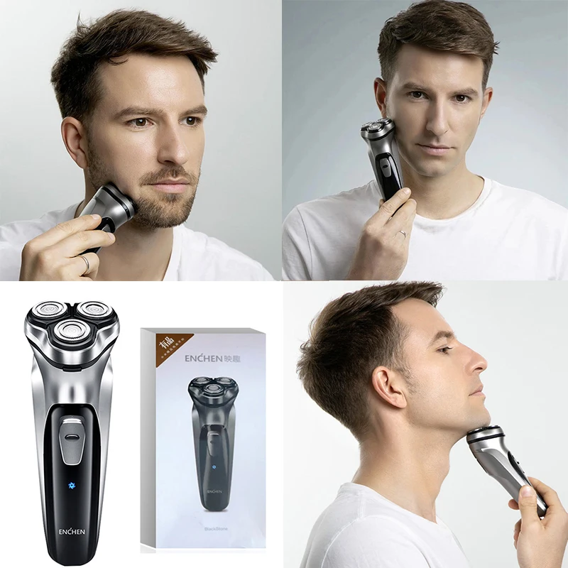 ENCHEN BlackStone Electric Face Shaver Razor for Men 3D Floating Blade Washable USB Rechargeable Shaving Beard Machine