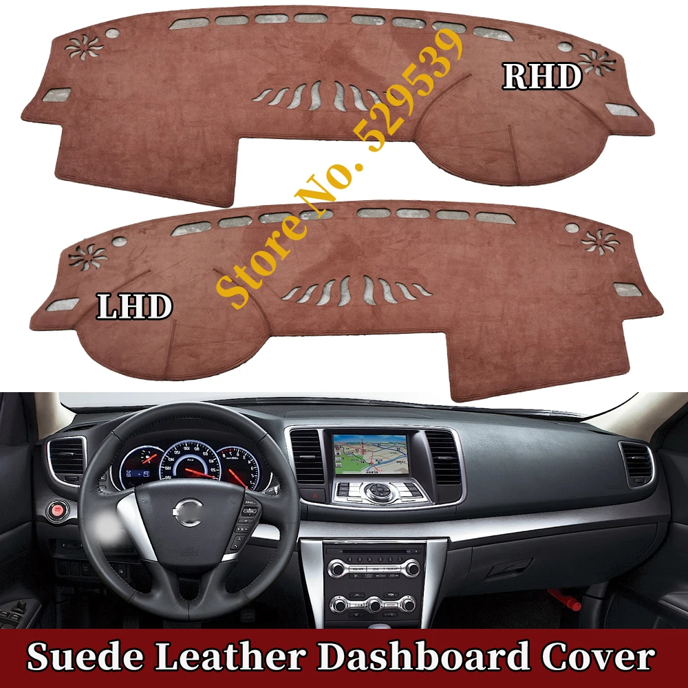 

Car-styling Suede Leather Dashmat Dashboard Cover Dash Mat Accessories For Nissan Teana J32 2008 2009 2010 2011 2012 2013