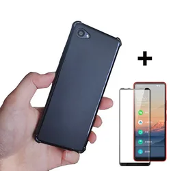 For Xiaomi mi Qin 2 Pro case Soft cases For Qin 2Pro phone cover Qin2 Pro tempered glass screen protector film For Xiaomi Qin 2