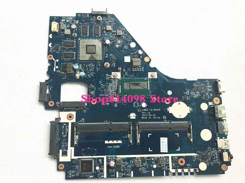 Laptop motherboard Fit For ACER Aspire E1-572 E1-572G I5-4200U CPU V5WE2 LA-9531P Mainboard test good