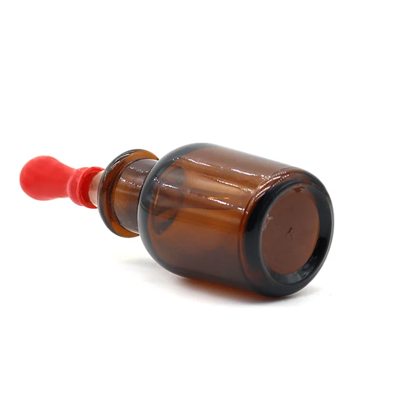 3pcs/Set Dental Drop Bottle 30/60/125 ml Chemical Experiment Tools Equipment Glass Bottle Transparent Brown