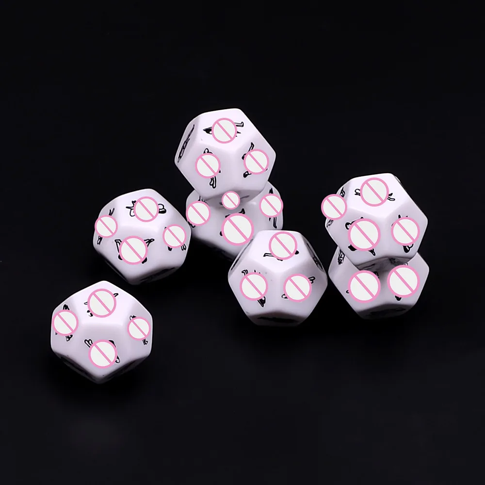 Exotic Accessories of 12 Sides Luminous Sex Dice Toys for Couples Adults Games Romance Love Hunour Flirting Erotic Sexy Shop