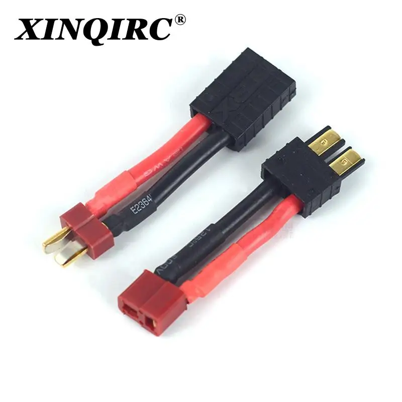 XINQIRC 1PCS T plug Deans Female / Male to TRX Male Female Adapter Connector For Traxxas RC Car Battery Accessories