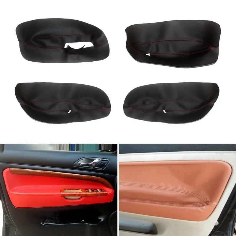 

Only Left Hand Drive Car Microfiber Leather Door Armrest Panel Cover Protective Trim For Skoda Superb 2002 2003 2004 2005 2006