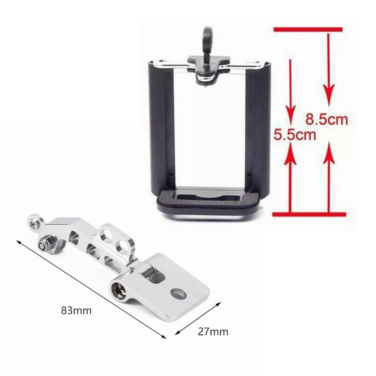 Soporte de teléfono para pantalla FPV, pieza de soporte de montaje fijo para transmisor FlySky FS-i6 I6S i6X JR Futaba T14SG RC