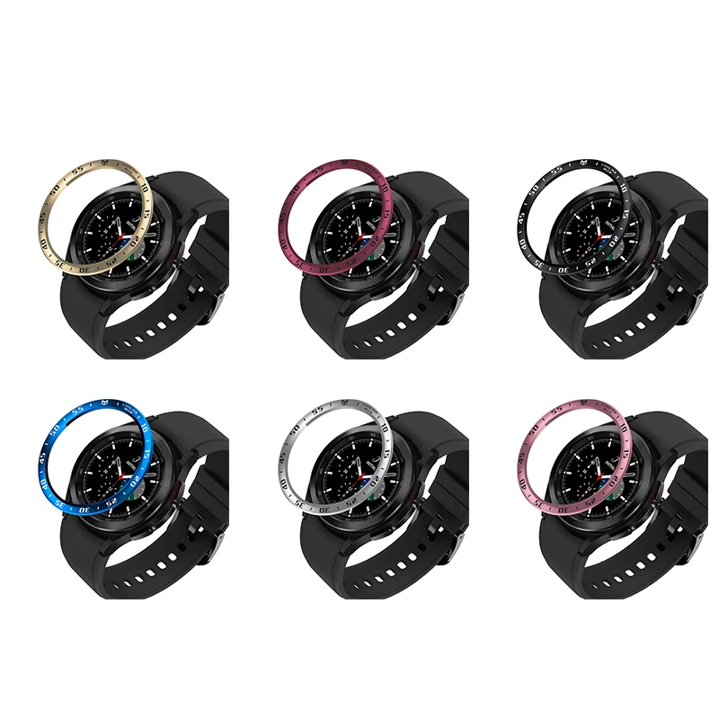 Per Samsung Galaxy Watch 4 Classic 46MM 42MM Lunetta Anello Cover Custodia protettiva in acciaio inossidabile Smart Watch Telaio protettivo