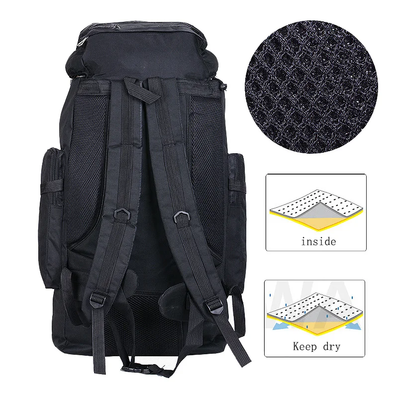 100L Mountaineering Waterproof Backpack Men Large Capacity Hiking Travel Bag For Men Outdoor Camping Backpacks Unisex Sport Bags