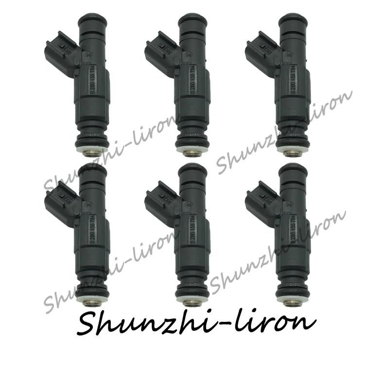 

6pcs Fuel Injectors For jeep Cherokee 99-01 Wrangler 99-04 Grand Cherokee 99-04 4.0L l6 EV6 250CC 13.5V 0280155784 04669938