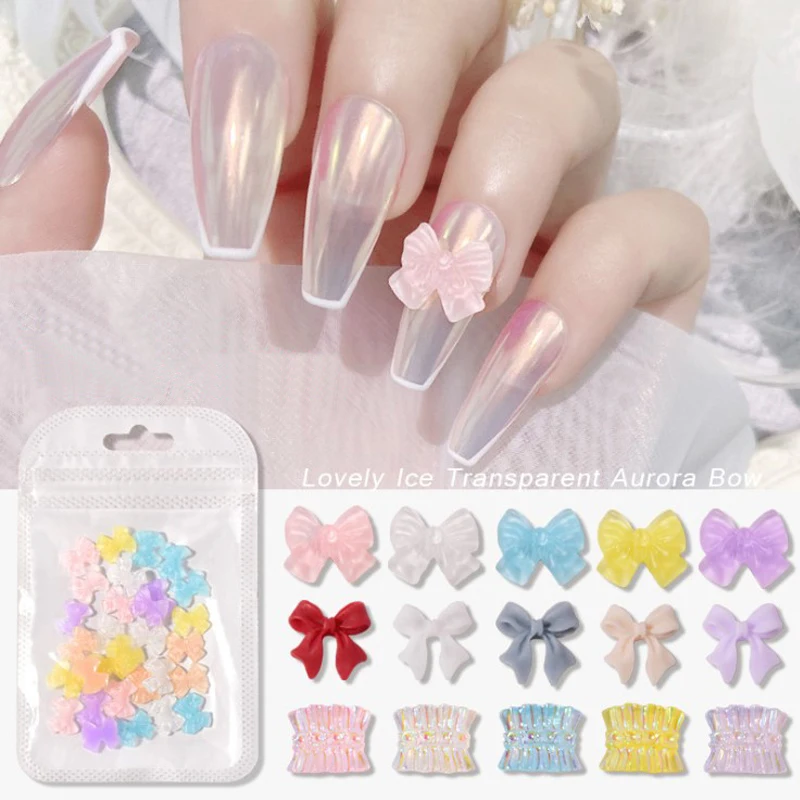 

30pcs DIY Designs Women Elegant Nail Art Stickers Crystal glue Butterfly Tie Decals Water Sliders Manicure Decorations Tips