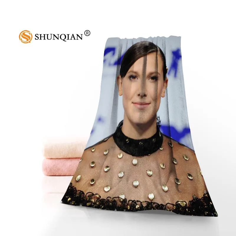 Customize Your Favorite Millie Bobby Brown 35x75cm Daily Exercise Fitness Fast Dry Face Microfiber Towel