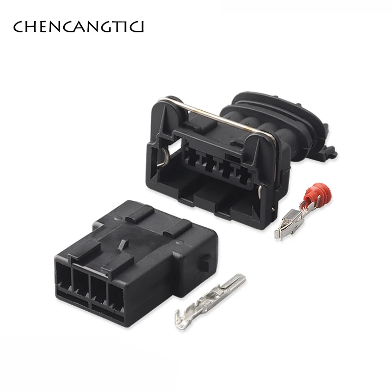 1 Set 4 Pin Junior Power Timer Socket Plug O2 Sensor Ignition Coil Automotive Connector for Oxygen DJ7042Y-3.5-21 282192-1