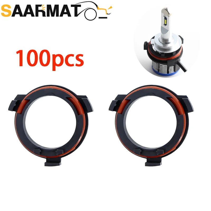 100×H7 LED Headlight Retainer Clip Base Holder Headlamp Socket Adapter For OPEL Astra G Honda CR-V Mazda