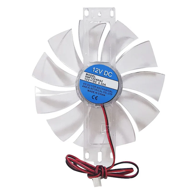 Brushless Fan 1 Pcs DC 12V Chicken Incubator Accessories Cooling Fan Transparent Color Plastic Material 11 Fan Leaves