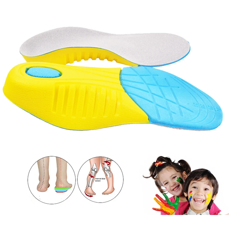 Children's insole  kids Arch Support plush cloth Orthotic Insoles Flat Feet Arch Support Insoles Orthopedic Kids Arch Insoles