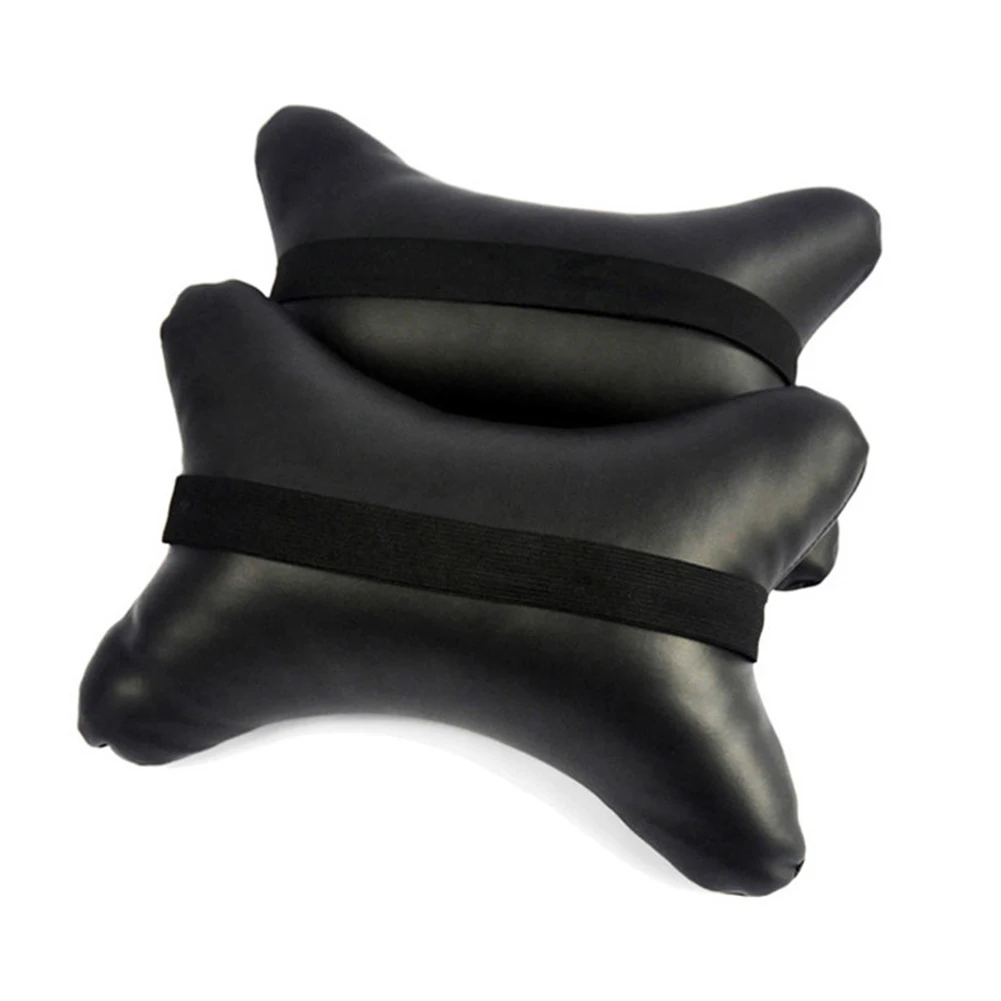 Comfortable Microfiber Faux Leather Seat Rest Cushion Headrest Neck Pillow Car Accessories