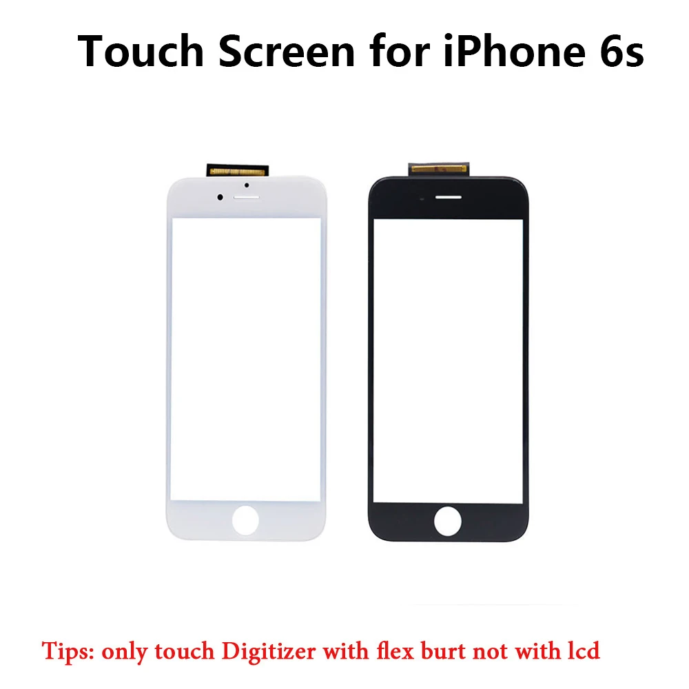 Touch Screen Digitizer Frame For iPhone 5 5s 6 plus 6S Touchscreen Front Touch Panel Glass Lens 6p 6s Phone Accessories + film