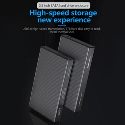 HDD Case Aluminum 2.5 SATA to USB 3.0 Hard Drive CASE for SSD Disk Tool free  Metal box Type C 3.1 Case External HDD Enclosure