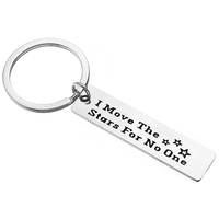 The Labyrinth Merchandise David Bowie Accessories Jareth The Gobline King Keychain - I Move The Stars For No One