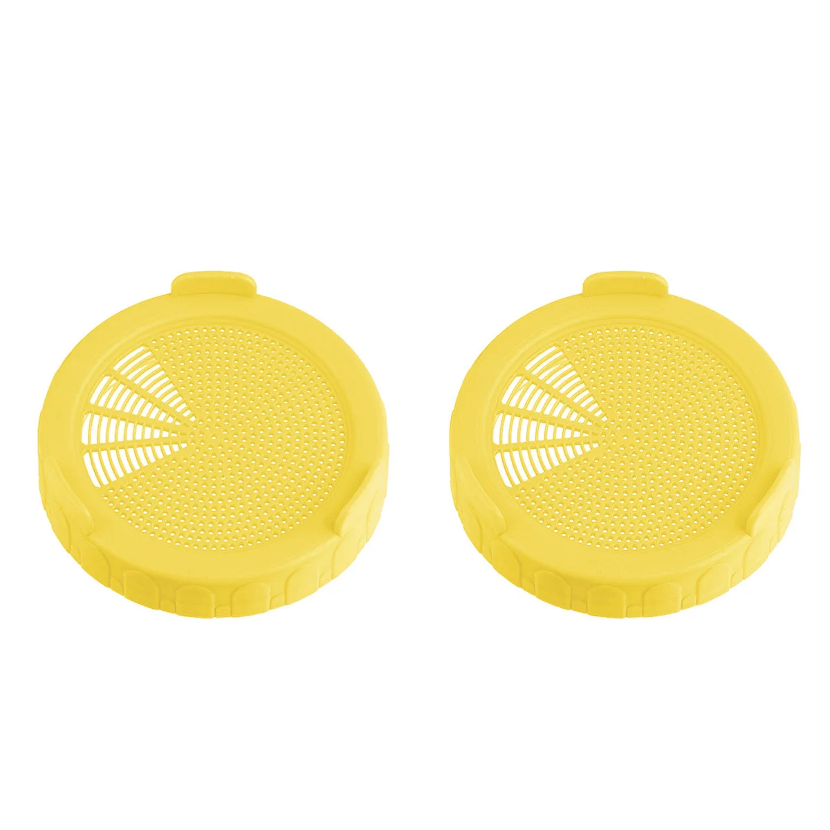 2 Wide Mouth Mason Jar Lids Plastic Sifters Eco-friendly Sprouting Screen Strainer Covers Kit Kitchen Lentil Bean Sprouting Caps