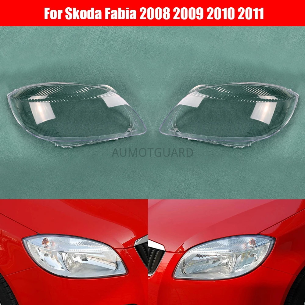 

Car Headlamp Lens For Skoda Fabia 2008 2009 2010 2011 Car Auto Shell Cover