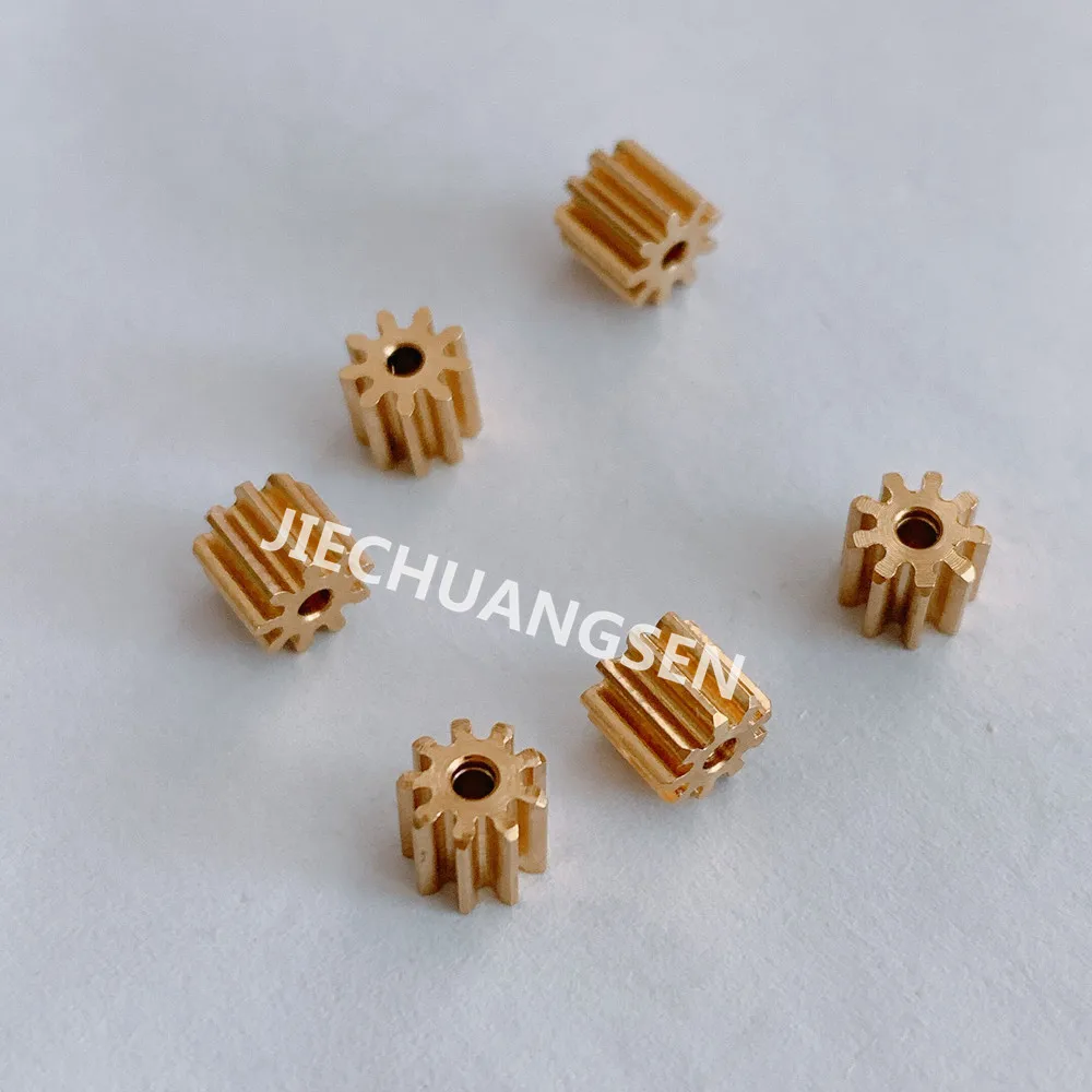 10pcs/Lot 0.5Modulus 9Teeth 7T 8T 10T 11T Copper Gear Hole 1.48mm/1.98mm/2.02mm/2.28mm/2.98mm Thickness 5mm