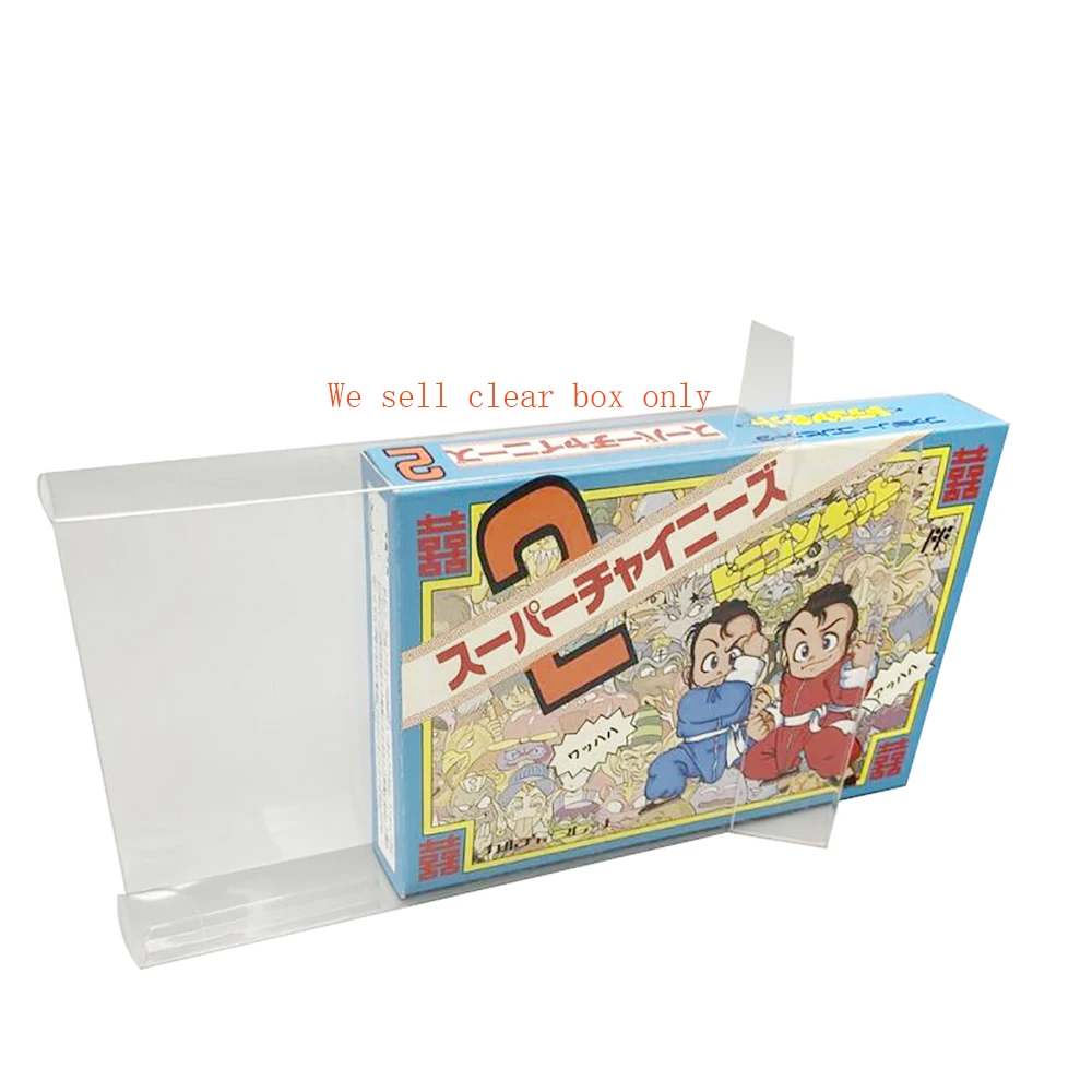 Clear  transparent box for FC Game Storage Protection Box Japanese Edition Genuine Game Card Display Collection Box