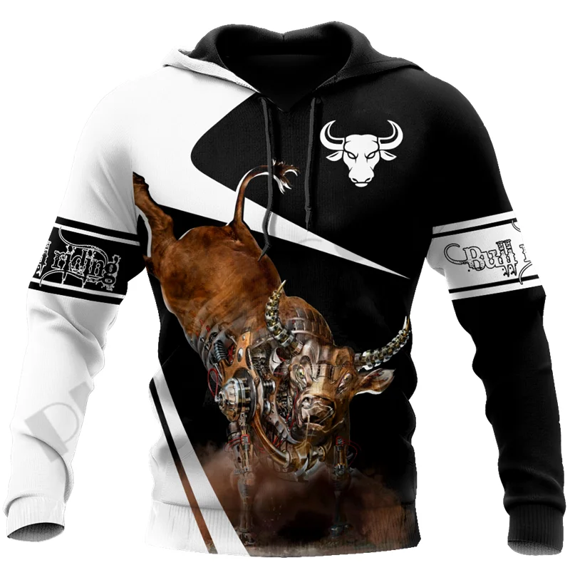 

PLstar Cosmos 3DPrint Newest Personalized Name Bull Riding Unique Unisex Men/Women Hrajuku Streetwear Hoodies/Zip/Sweatshirt B-2